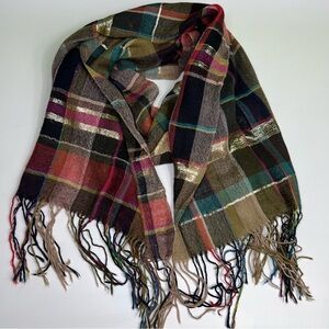 Marc Jacobs plaid baby Alpaca scarf